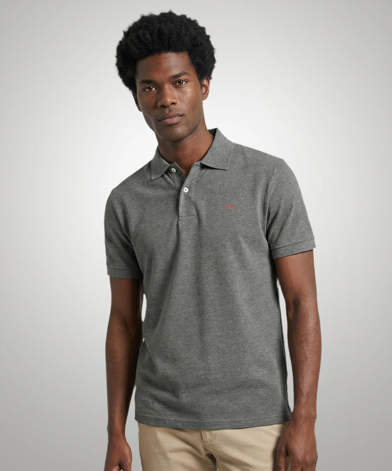 Classic Polo Regular Fit | Dark Gray Melange
