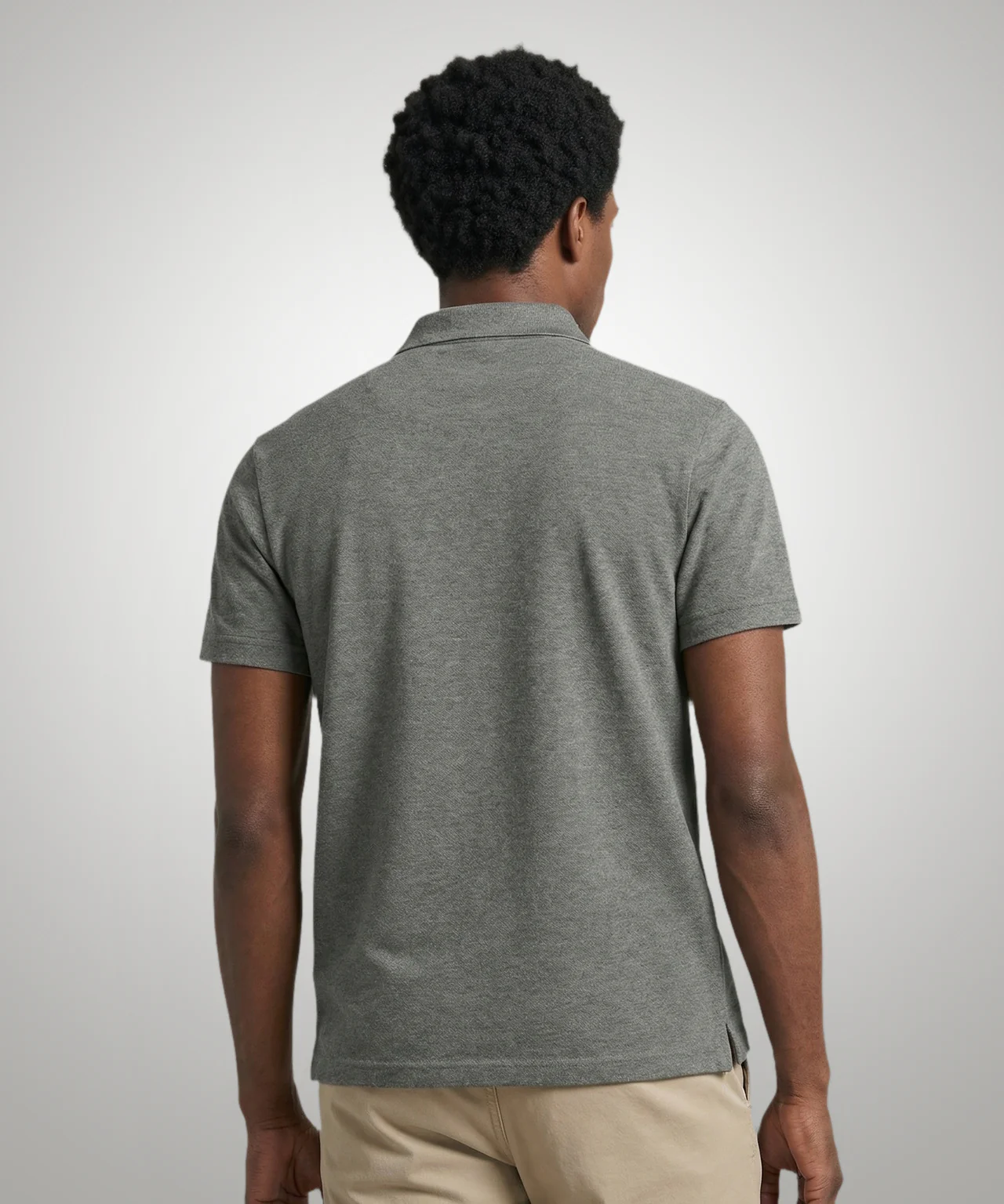 Classic Polo Regular Fit | Dark Gray Melange - Image 3