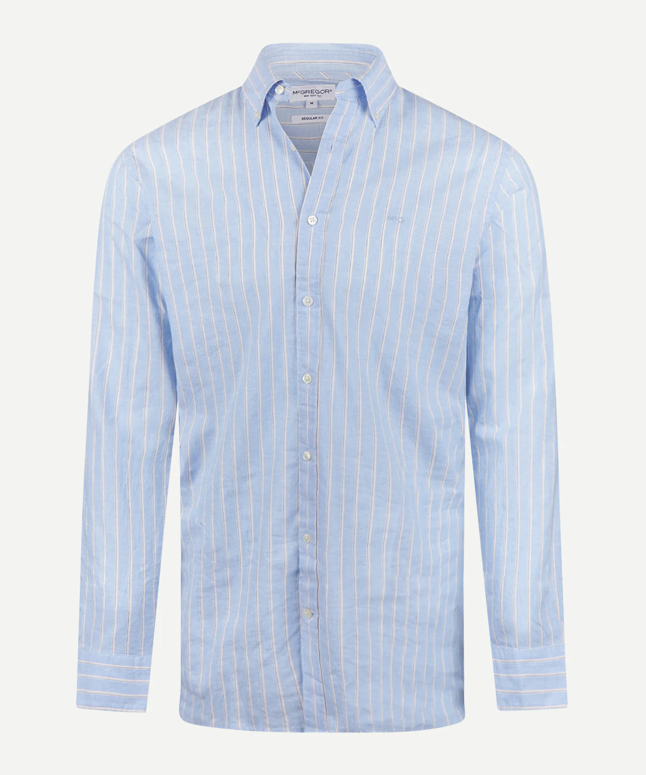 Shirt Cotton Linen Wide Stripe | Light Blue - Image 2