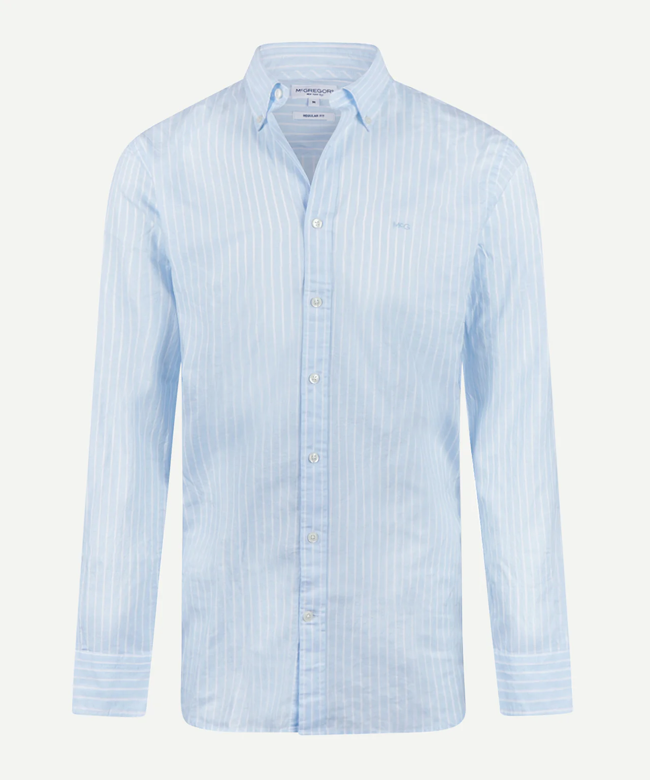 Shirt Cotton Linen Stripe | Light Blue - Image 2