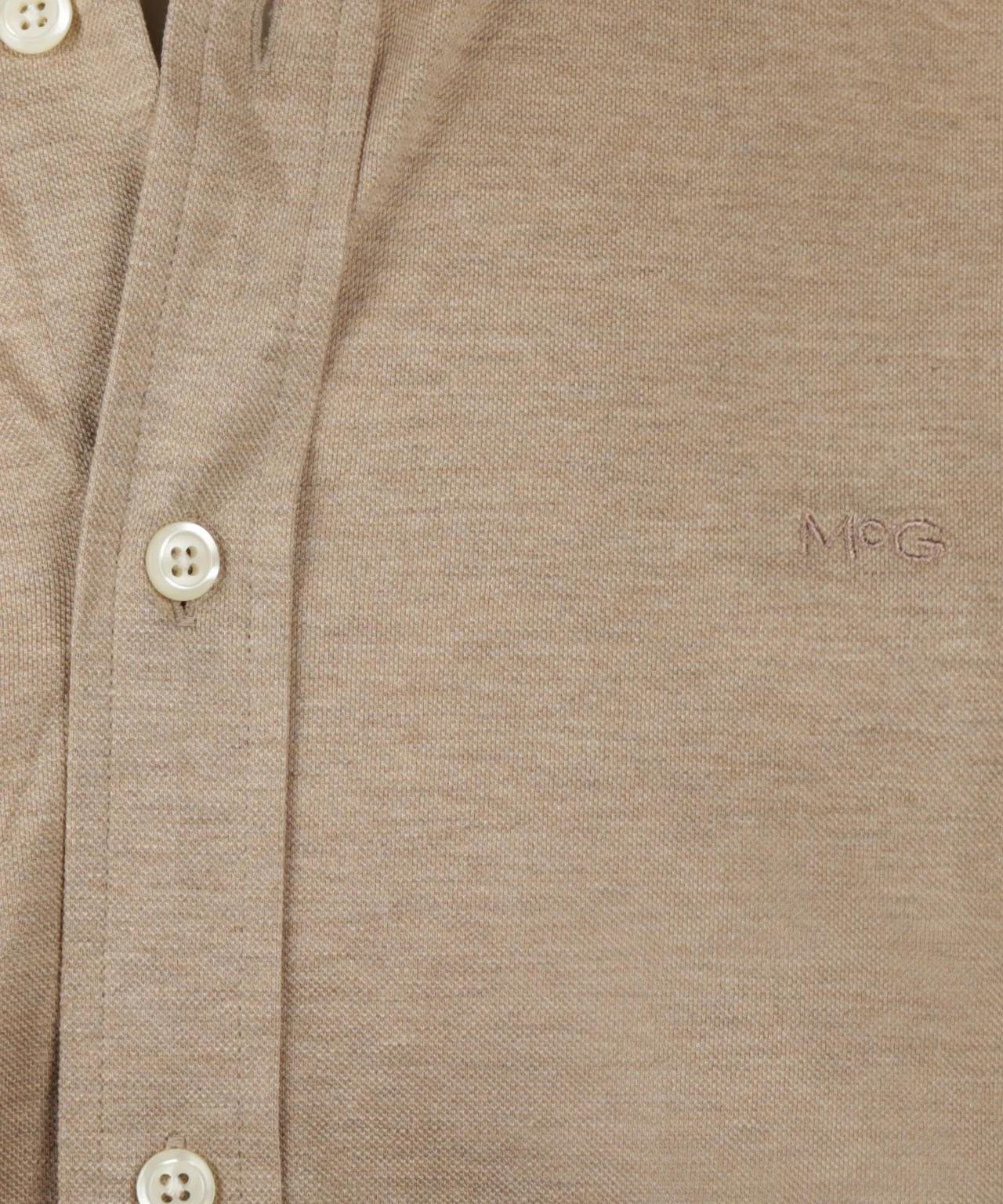 Stretch Piqué Shirt | Sand - Image 6