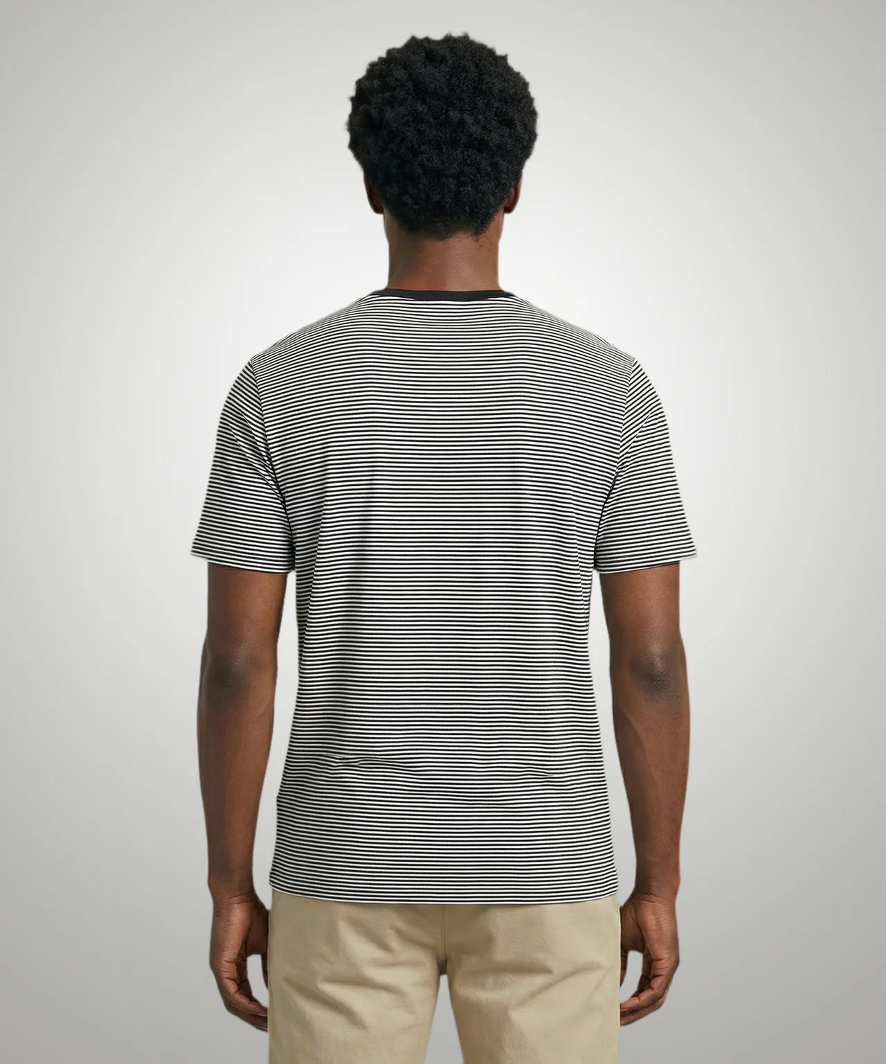 Striped T-Shirt | Navy - Image 3