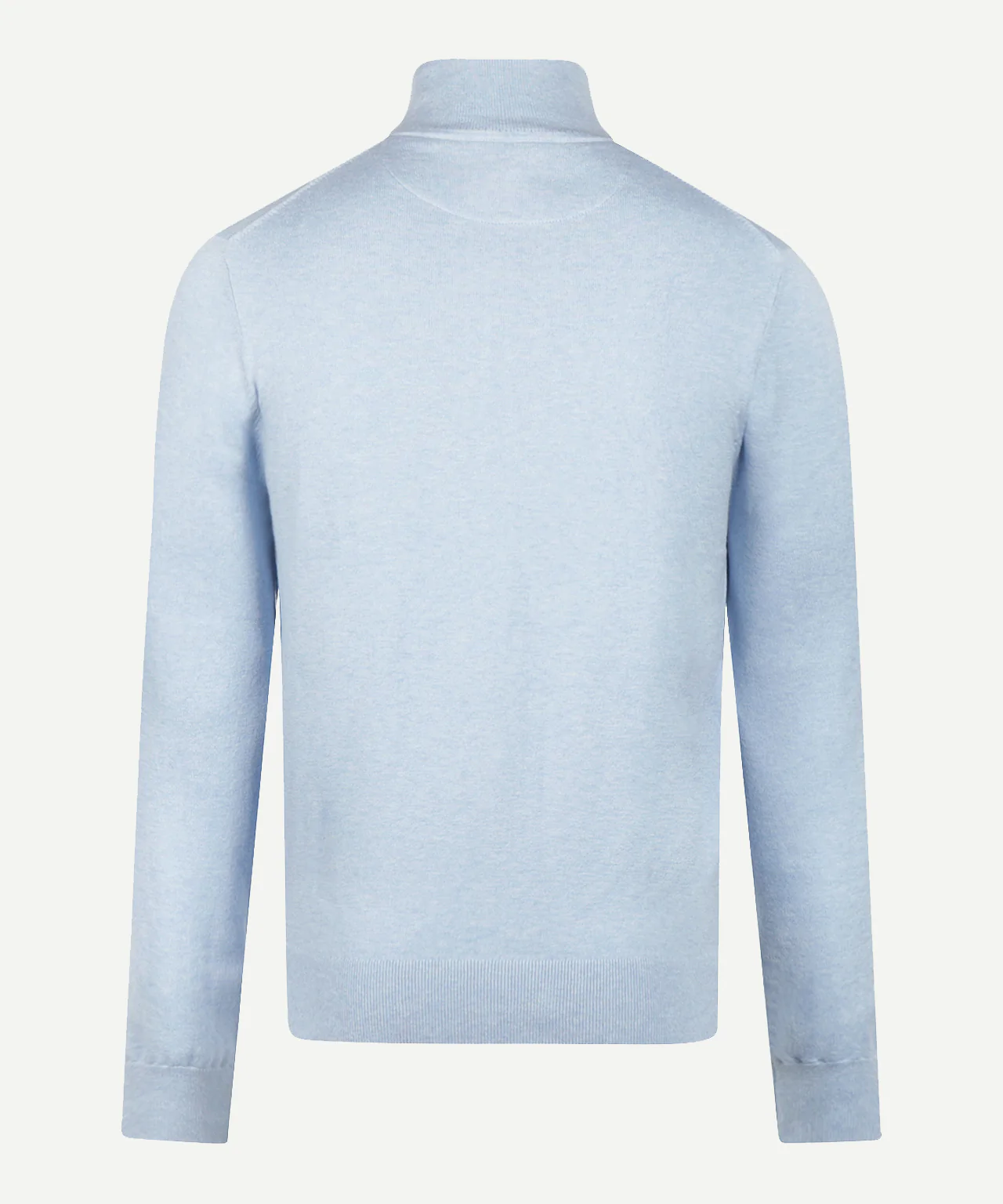 Half-Zip Sweater Cotton Cashmere | Light Blue - Image 4