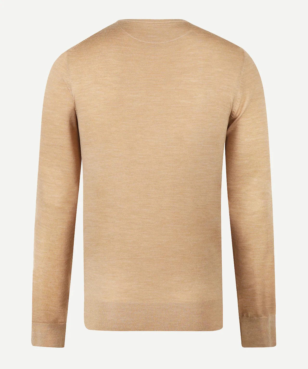 Luxury Merino Wool Crew Neck Sweater | Camel - Image 4